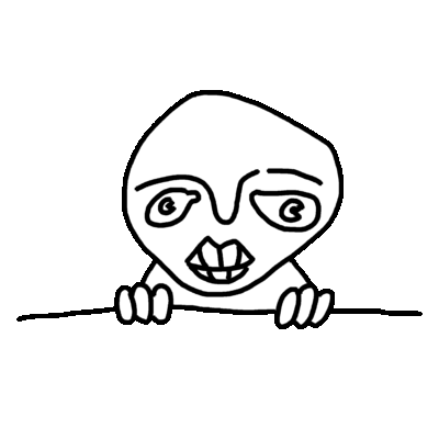 The Lonely Thing peeking